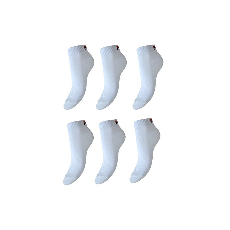 Fila F9300, Unisex Adult Socks, White, 43/46, (3 Pairs)