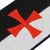 EmbTao The Templars Crusaders Knights of Cross Flag Patch Embroidered