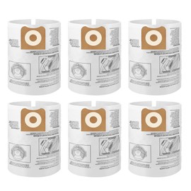 6 Packs A Fable 16 and 20 Gallon Wet/Dry Vacuum Collection Bags replace for Craftsman、shop vec and riged CMXZVBE38749, Universal Vacuum Filter Bags