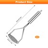 Stainless Steel Potato Masher, Labor-Saving Heavy Duty Potato Ricer,