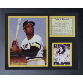 Roberto Clemente 11" x 14" Framed Photo Collage by Legends Never Die, Inc.