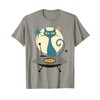 Mid Century Modern UFO Cat Retro Futuristic T-Shirt