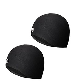 EMPIRELION Lightweight Thermal Skull Cap Ears Warm Cycling Helmet Liner Winter Running Beanie Hats Sweat Wicking