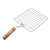 Yuktha Eternals BBQ Grill Net, Square Roaster with Wooden Handle,