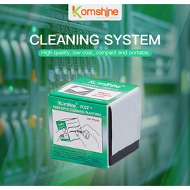 Komshine Fiber Optic Cleaning Wipes Portable Size Fiber Cleaner FC/SC/ST 2.5mm 1.25mm LC Bare fiber Universal Connector FOCP Duty Lint-free 220times Cleaning Platform