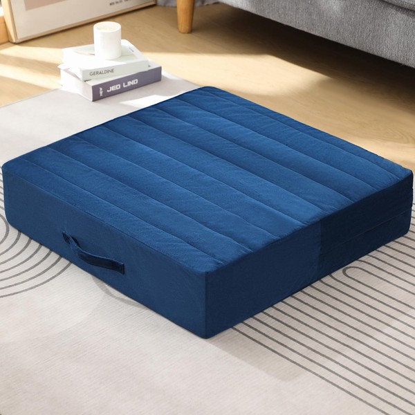 Sunsleek Floor Pillow - Square Large Cushions for Adults, Pillows
