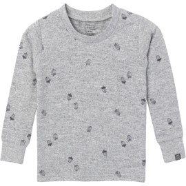 Modern Moments by Gerber Baby Hacci Snug Fit 2-Piece Pajama Set, Medium Grey Heather Acorn, 4T