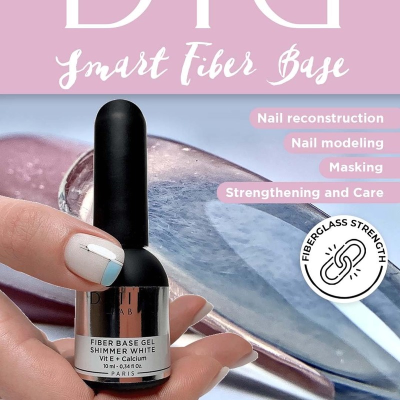 Premium Fibre Base Gel, Didier Lab, For Damaged Nails, Nail