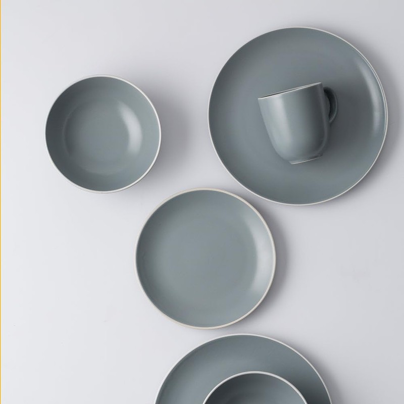 Mason Cash | Classic Collection 12-Piece Dinnerware Set - Green
