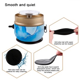 AnyWayFun Mini Pottery Wheel, Small Pottery Wheel, Adjustable Speed Pottery Wheel with Anti-Slip Mat for Kids, Beginners and Ceramics Art (BlueRose)
