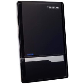 TELESTAR Antenna 7 LTE Active DVB-T2 HD Antenna (DVB-T/DVB-T2 HD/FM/DAB+ Antenna, Full HD, LTE Filter, Amplification up to 35 dB) Black