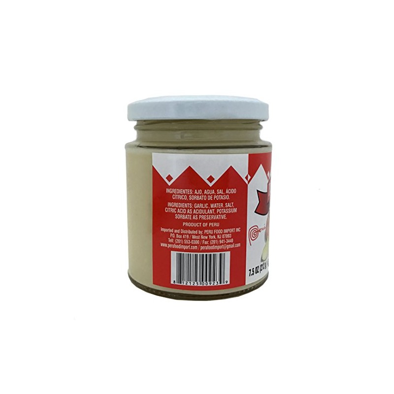 Peru Food Garlic Paste - Ajo en Pasta, 7.5 Oz