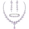 EVER FAITH Mujer Set de Joyería Cristal Austriaco Bola de