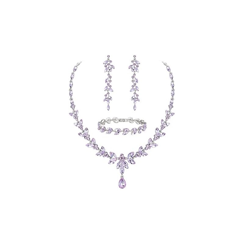 EVER FAITH Mujer Set de Joyería Cristal Austriaco Bola de