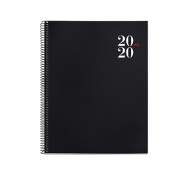 Miquelrius 25025 – Agenda 2020, Week View Vertical (210 x 270 mm), Tabletop, City Black, Spanish