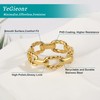 YeGieonr Gold Ring for Women, 18K Gold Plating Stainless Steel