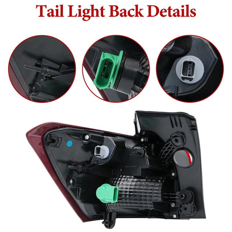 LEVANLIGHT Tail Light Assembly Compatible with Chevy Equinox 2018 2019