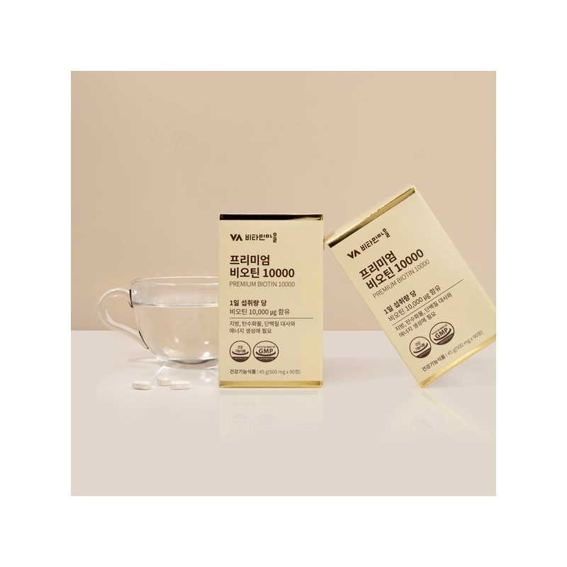 Bavitaminmaeul 프리미엄 비오틴 10000 1박스 90정 3개월분 Premium Biotin 10000