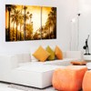 Kreative Arts 3 Piece Canvas Prints Wall Art Palm Tree