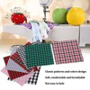 20 Pieces 25 x 25 cm Tartan Check Fabric Polyviscose