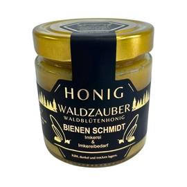 Original German Honey Forest Blossom Honey 500 g in Glass "Waldzauber" Honey Pure and Natural