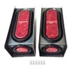 LIBRA 2 Steel Trailer Light Boxes w/6" LED Oval Tail