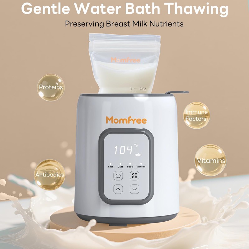 Bottle Warmer,8-in-1 Fast Baby Bottle Warmer for Breastmilk and Formula,Milk