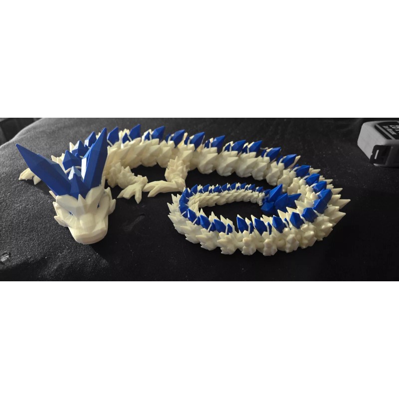 26in Crystal Dragon 3D Printed