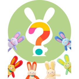 ANNIE MO Travel Rabbit's Secret Backpack【Happiness Factor】 Silver Plated Alloy Dopamine Color Rabbit Keychain Blind Box Series (Dopamine Dazzling*Healing Companionship*Blind Box Surprise)