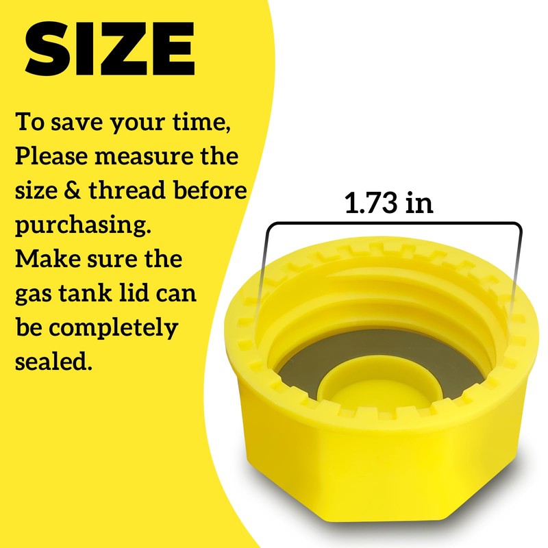 Thickened Gas Can Caps For 5 gallon and 3,2,1 gallon