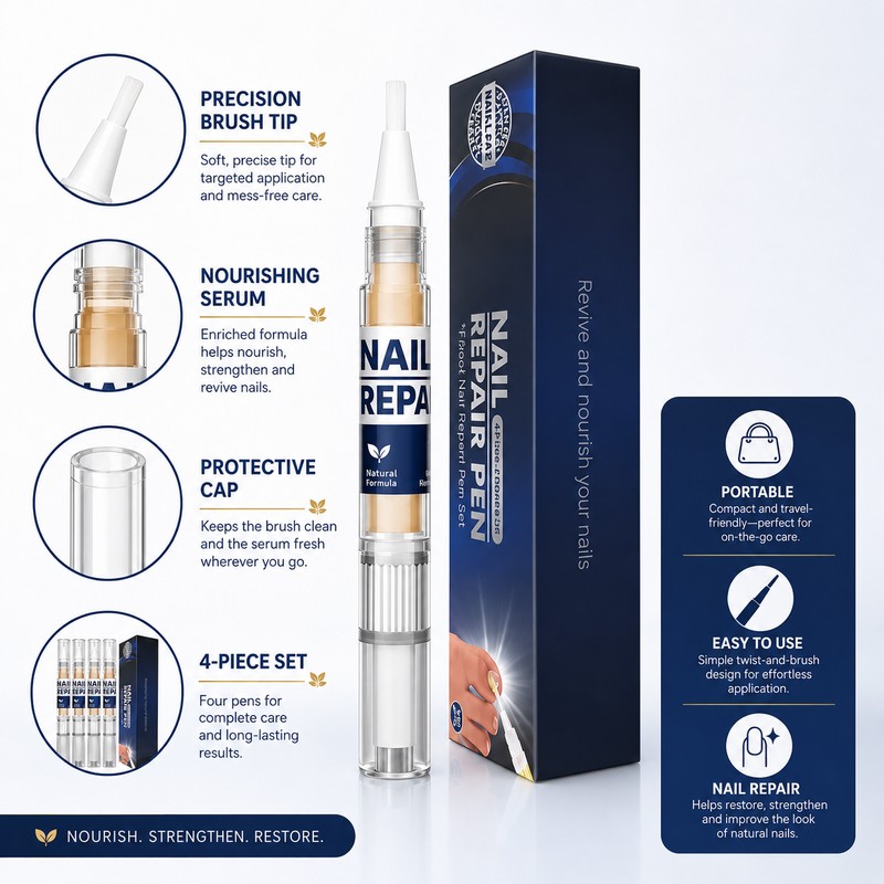 4-Pack Nail Care Liquid Pens for Women – Portable Nail