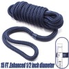 INNOCEDEAR 4 Pack 1/2” X 15’ Dock Lines|Marine-Grade Double-Braided Nylon