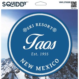 Squiddy Taos New Mexico - Vinyl Sticker for Car, Laptop, Notebook (4" Tall)