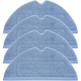 YBVABE Mop Pads for Roborock S7 / S7+ / S7 MaxV Ultra / S7 Pro Ultra / S8 / S8+ Series Robot Vacuum, 4Pack Microfiber Mopping Cloth Vacuum Accessories, Replacement Perfect Fit for S7 and S8 Series