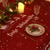 Yrendenge Christmas Tablecloth Red Tablecloth Washable Outdoor Tablecloth Rectangular Waterproof
