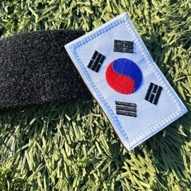 고품질 태극기 기본 와펜 자수패치 찍찍이 모던 군인 국경일 (WFJDCPB) High-Quality Taegukgi Basic Wappen Embroidered Patch Velcro Modern Soldier National Holiday (WFJDCPB)