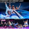Acrylic Interior Car LED Strip Light with Wireless APP, Car