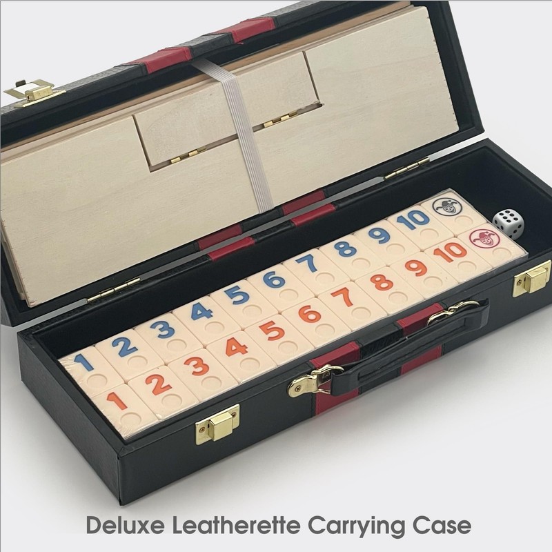 Deluxe Rummy with Wooden Racks in Attache Case