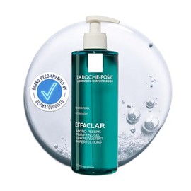 La Roche-Posay, Effaclar Gel Limpiador Microexfoliante Facial, Reduce Sebo Y Marcas, Ácido Salicílico, Piel Grasa Con Imperfecciones, 400 ml