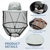 Mosquito Net Hat, Beekeeper Hat with Veil, Grey Hat with