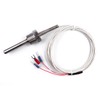 ATOPLEE 1pc Temperature Sensor Probe,Stainless Steel Waterproof Pt100 Ohm Probe