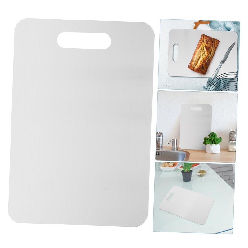 Mobestech Stainless Steel Cutting Board Heavy Duty Chopping Mat for
