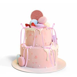 20Pcs Bow Cupcake Toppers - Bowknot Ribbons Coquette Party Decorations for Birthdays, Weddings, and Baby Showers(Light Pink)