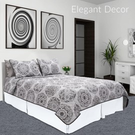 Mellanni Bed Skirt Full Size - Bed Skirting - 15-Inch Tailored Drop Pleated Dust Ruffle - Hotel Luxury Bedding - Wrinkle, Fade, Stain Resistant - 1 Bedskirt (Full, White)