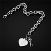Bracelets for Women Heart Initial Charm - Engraved Letter C