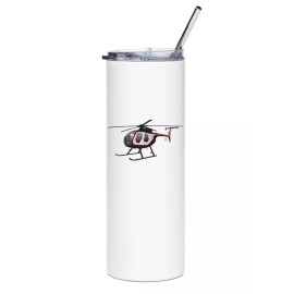 Hughes 500D Stainless Steel Water Tumbler with straw - 20oz.
