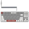 Magic-Refiner AK873 Gaming Keyboard,Rainbow Led Backlit,Hot-Swappable Linear Red Switch,PBT Keycap,75%