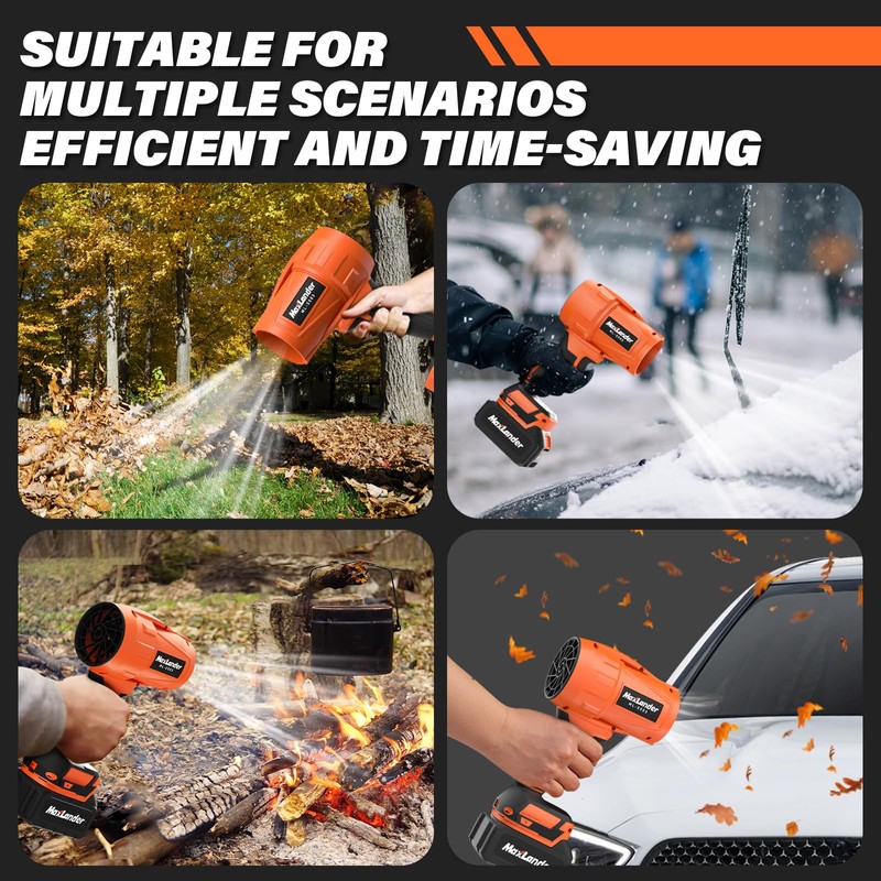 Leaf Blower Cordless, 21V Electric Handheld Leaf Blower with 3.0Ah
