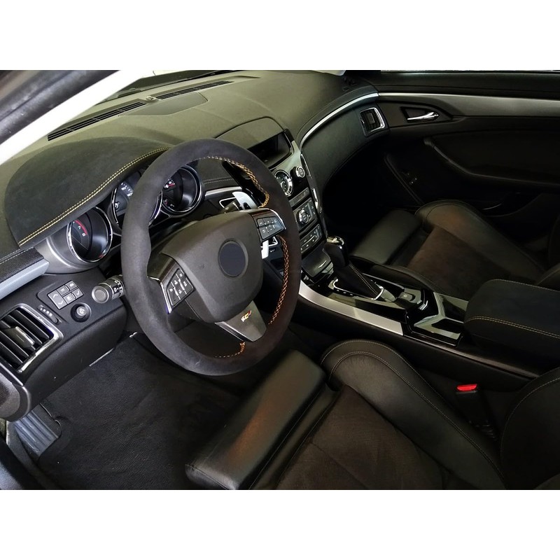 Redlineg 300994816 Genuine Leather Steering Wheel Cover Alcantara or
