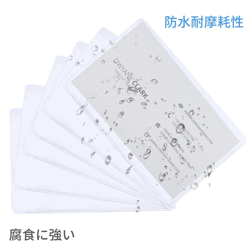 RICISUNG Card Protective Case, Card Case, Set of 20, Credit